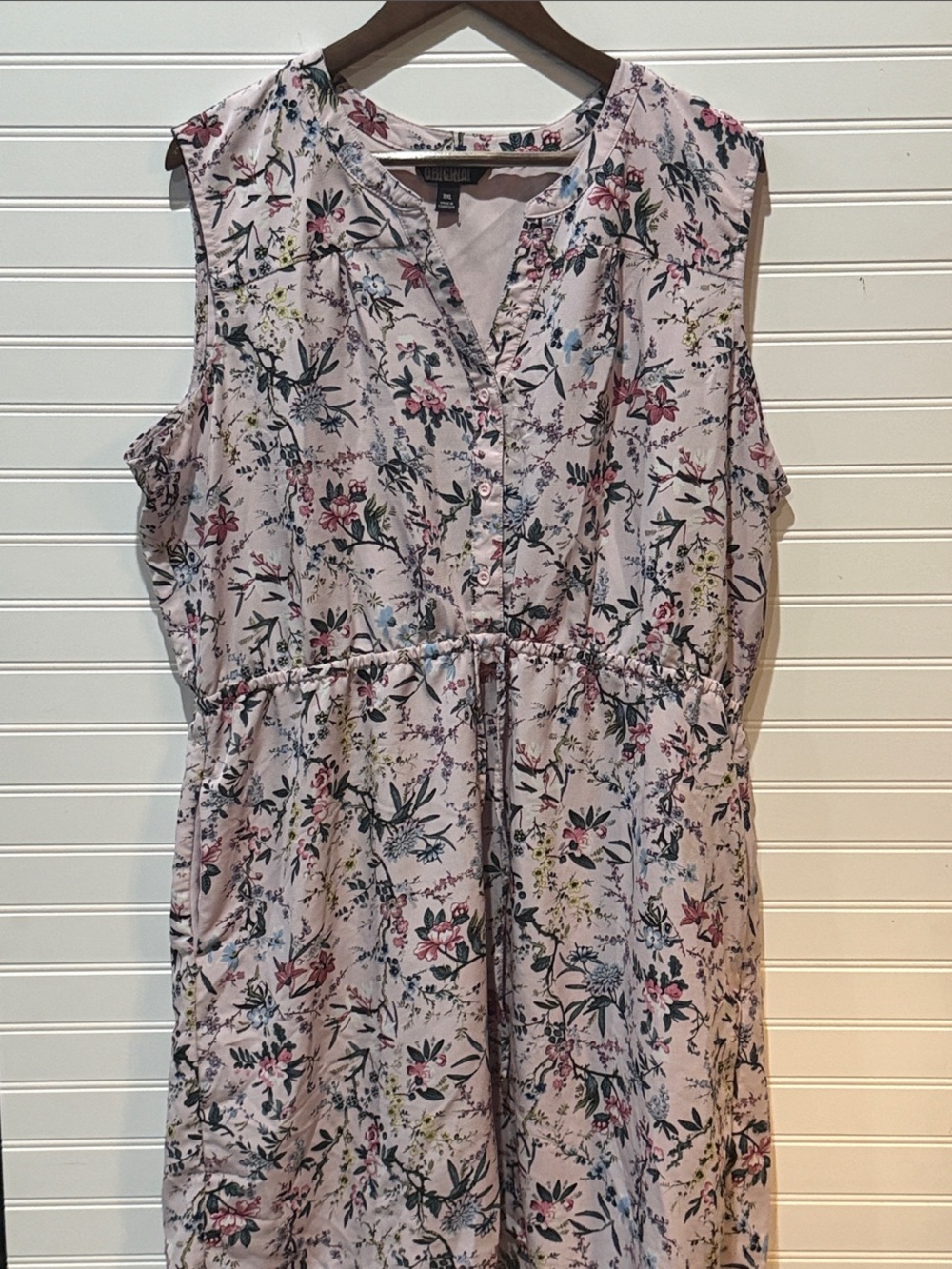 Nicole Miller Originals Purple Pink Multicolor Floral Dress Sleeveless Women XXL